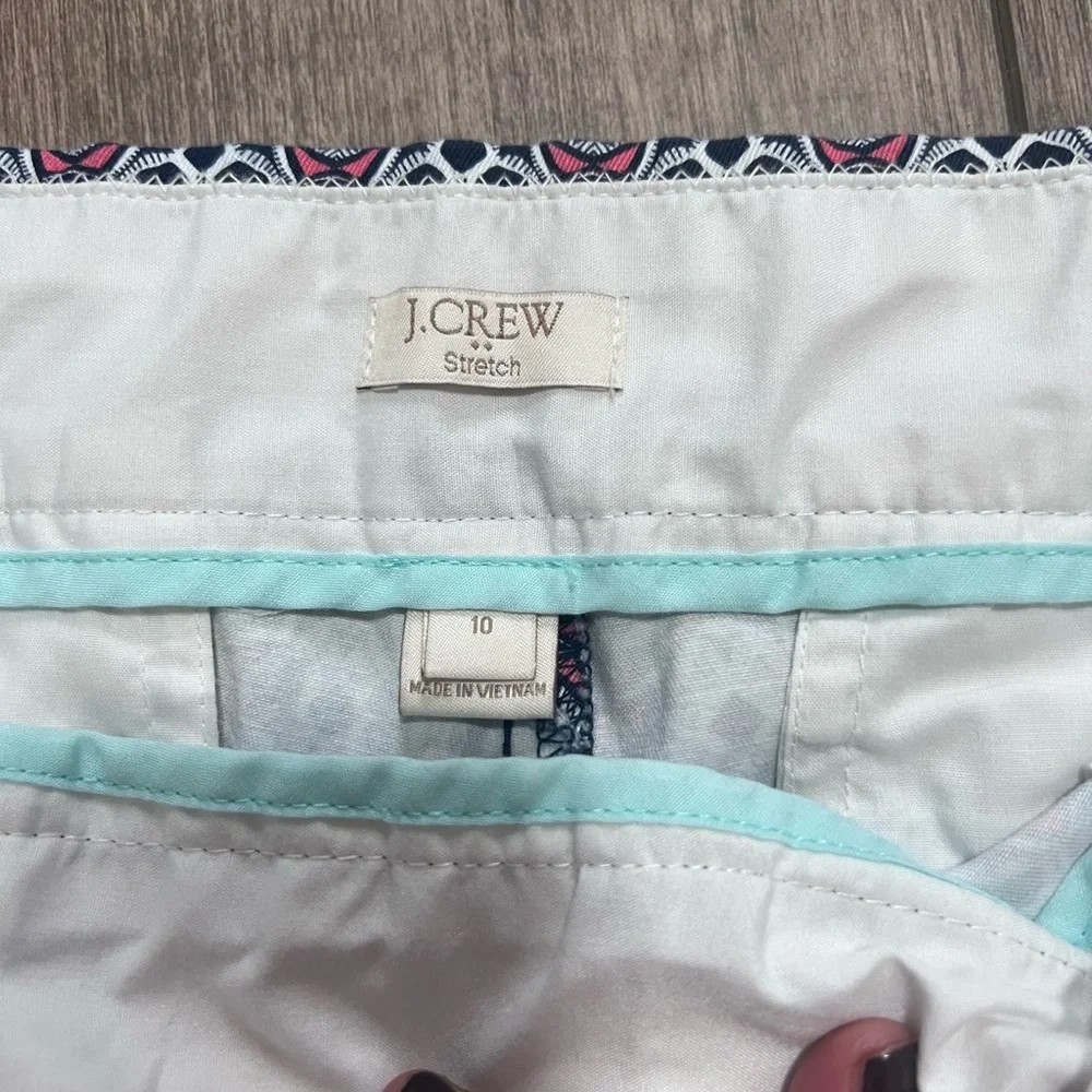 J.‎ Crew High Waist Black and White Geometric Shorts 10